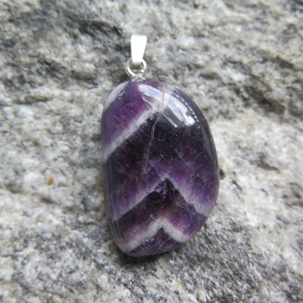 Magic Chevron Amethyste Pendant with 925 Silver -different pendants-