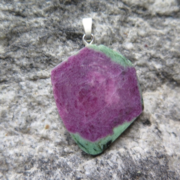 Magic Ruby- Zoisite Pendant - different variations-