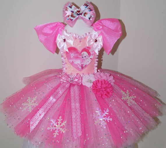elsa frozen pink dress