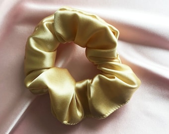 Gold Real Silk Astrid Scrunchie