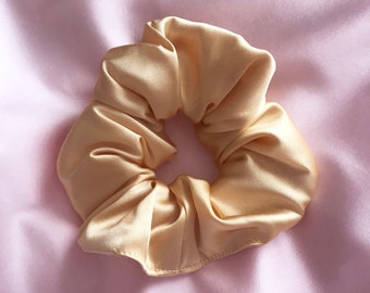 Gold Silk Large Super Scrunchie