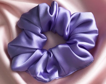 Lilac Silk Large Super Scrunchie