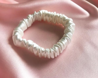 Ivory Silk Hair Elastic