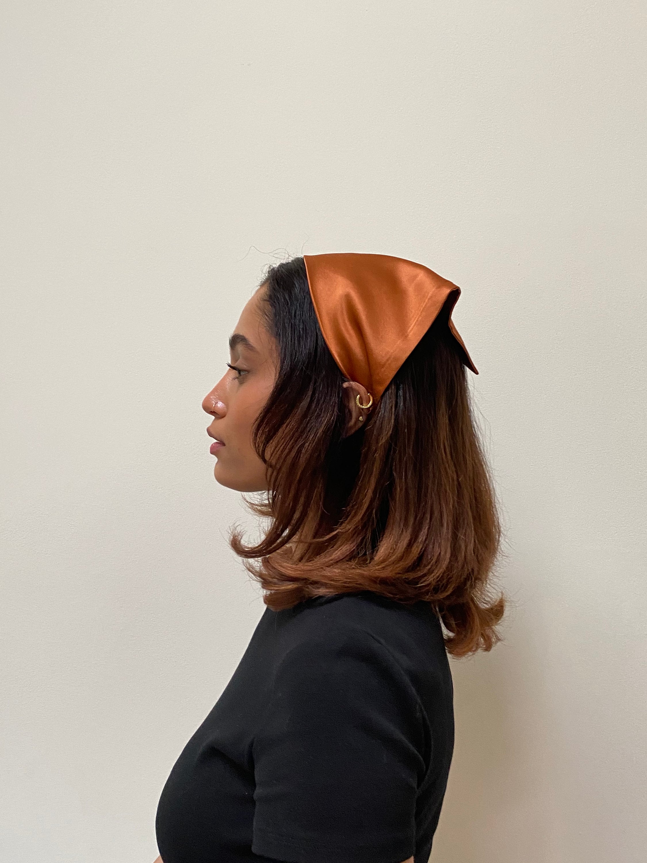 Women Floral Headband Hairband Triangle Bandanas Elastic Turban Head Scarf  Wrap