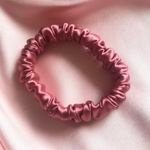 Rose Petal Silk Hair Elastic