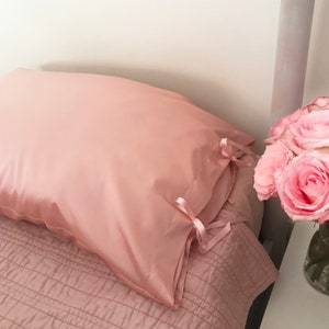 Oyster Pink Astraea Real Silk Pillowcase- Sewn in the UK with French Seams