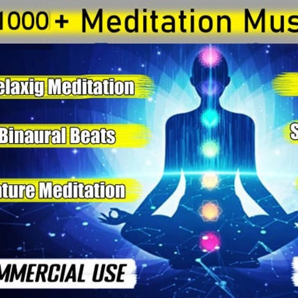 1000 Royalty Free Meditation Music - License Free Monetization