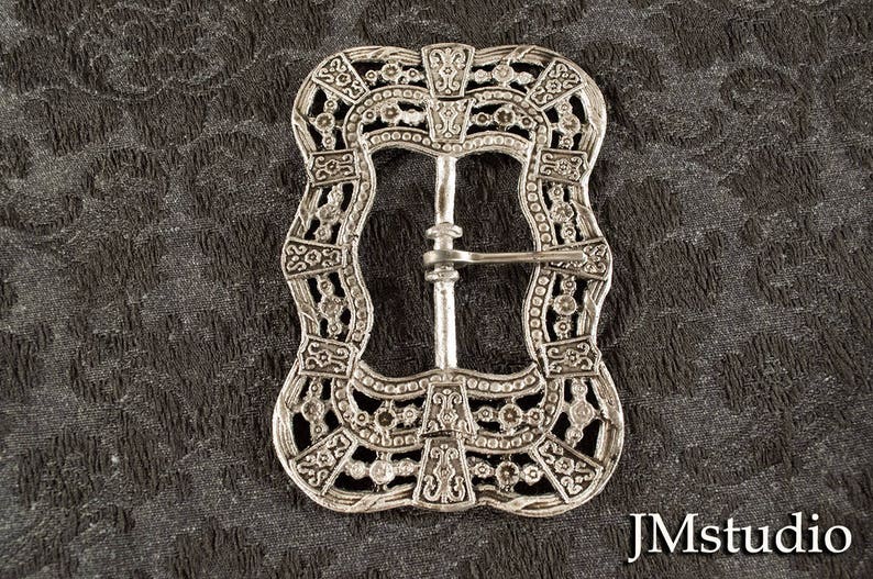 Round Brass Captain Teague Pirate Belt Buckle from the Pirates of the Carribean