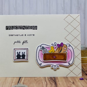carte félicitations naissance carte faite mains faire-part de naissance