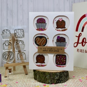 carte amitié chocolats carte faite mains carte scrapbooking