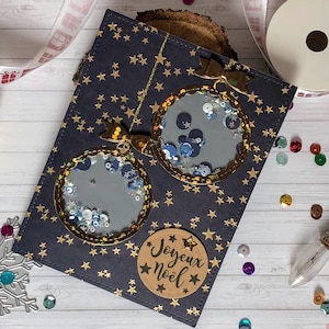 Merry Christmas card best wishes Christmas baubles handmade card