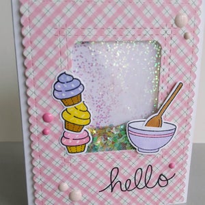 carte amitié bonjour carte toute occasion carte à secouer carte faite mains carte cupcakes carte gourmande