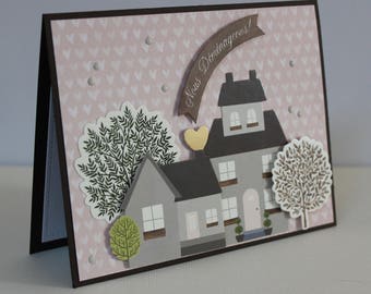 rack card moving new house moving in housewarming handmade card