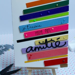 carte amitié, remerciement carte fait mains carte scrapbooking