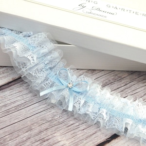 something blue for bride, something blue garter, blue wedding garter, blue garter, garter for wedding, light blue garter, garter for bride
