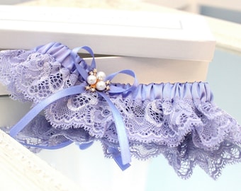 lilac garter, lilac wedding garter, lilac prom garter, lilac lace garter, lavender garter, lavender wedding garter, garter for wedding