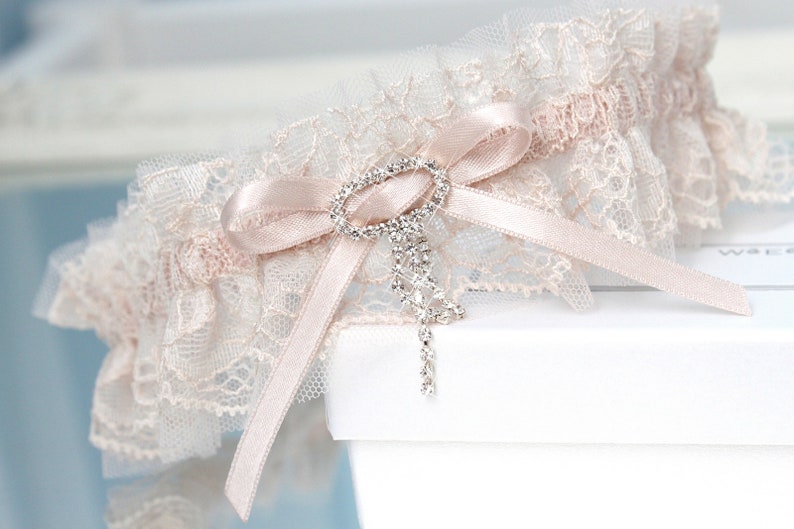 Blush Rose Garter Blush Pink Wedding Garter Garters for Etsy