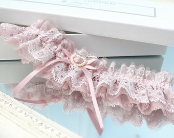 dusty rose wedding garter, dusty rose garter, dusty pink garter, dusty pink wedding garter, dusty rose wedding garter, rose tulle garter