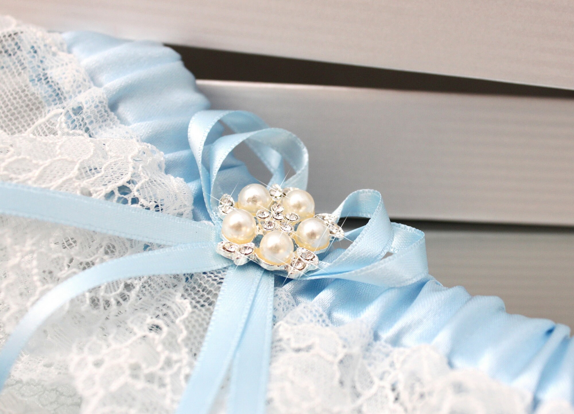 DURANTEY Giarrettiera Sposa Giarrettiera Blu Bianca Giarrettiera in Pizzo Giarre