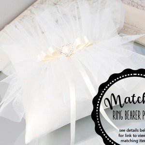 ivory tulle wedding garter set with crystals, ivory bling garter set, ivory gatsby garter set, crystal garter set, ivory tulle garter set image 7