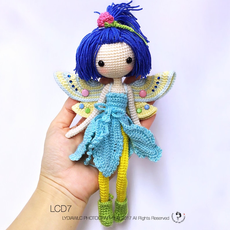 English: Crochet Doll Pattern-Fairy Iris 花仙子 艾丽 image 3