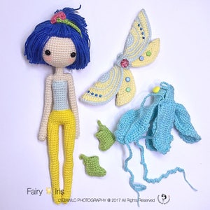 English: Crochet Doll Pattern-Fairy Iris 花仙子 艾丽 image 6