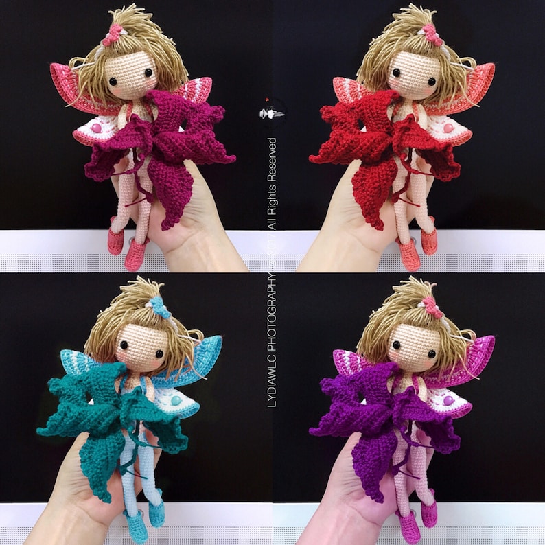 English: Crochet Doll Pattern-Fairy Iris 花仙子 艾丽 image 4