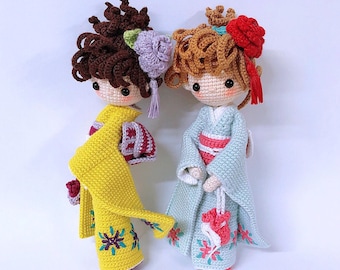 けいこ様　オーダー品 English: Crochet Doll Pattern-kyoko 恭子 (kimono Baby) - Etsy