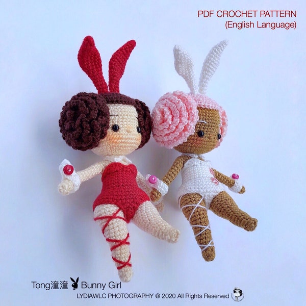 English: Crochet Doll Pattern-Tong (Bunny Girl)