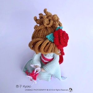 English: Crochet Doll Pattern-Kyoko 恭子 Kimono Baby image 6