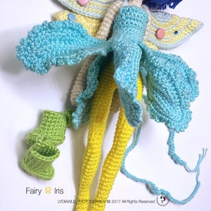 English: Crochet Doll Pattern-Fairy Iris 花仙子 艾丽 image 7