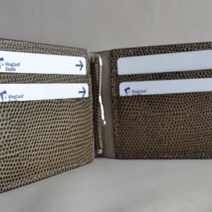 Cartera de hombre de primera calidad, cartera de tarjeta, titular de tarjeta de crédito, cartera de cuero hecha a mano, cartera de hombre con clip de nota, cartera de tarjeta mínima