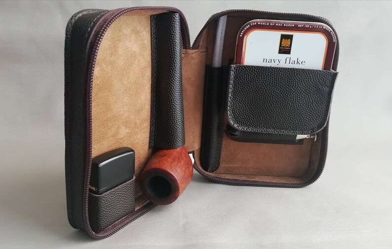 Pipe and Tobacco Travel Leather Case Pipe Bag Pipe Case Etsy