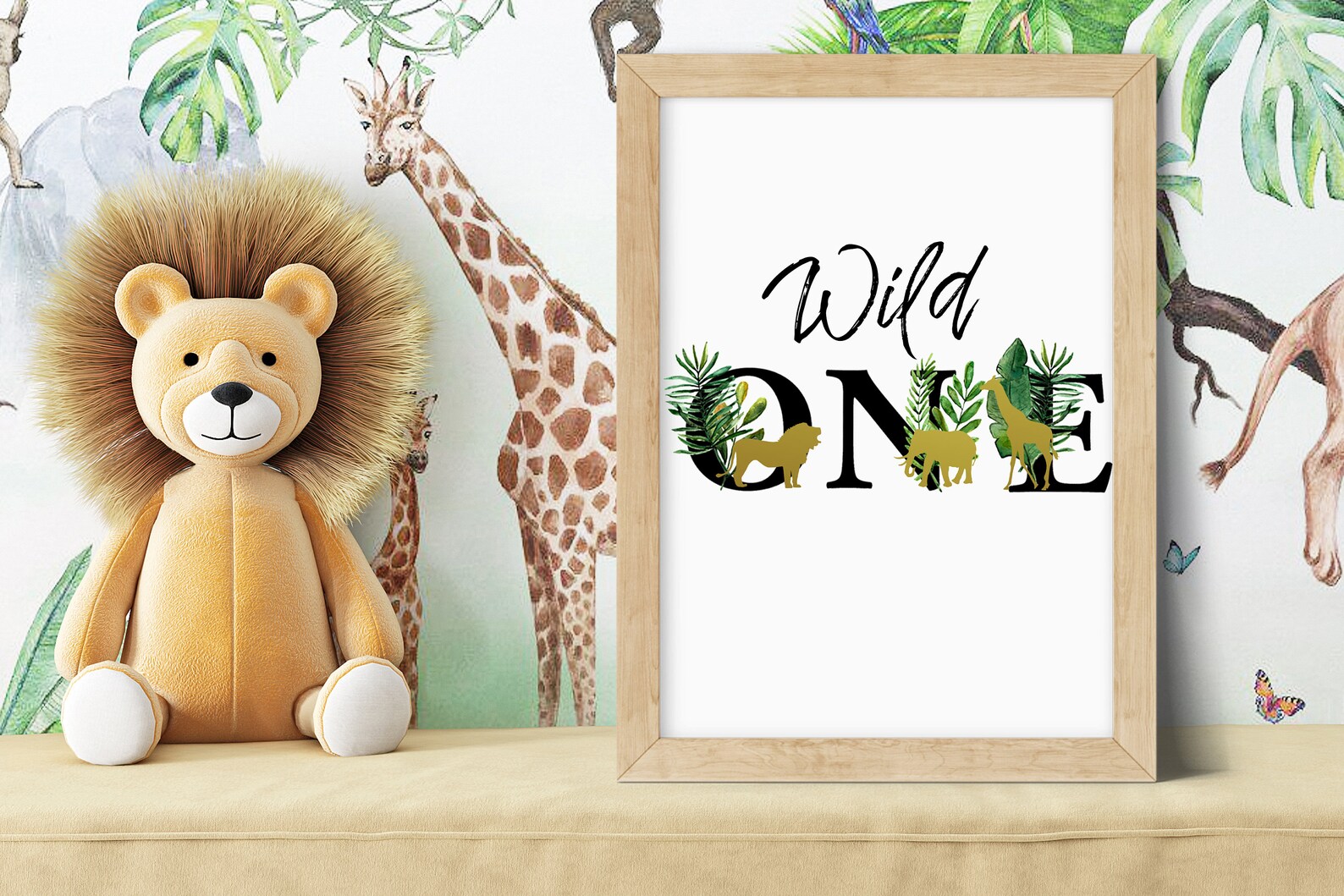 Wild One Birthday PNG File, Safari Animal PNG File, Jungle Animals ...