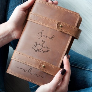 Prayer Journal Personalized Leather Journal Christian Journal Women Gift Ideas Leather Notebook Bible Study Journal Custom Journal Notebook