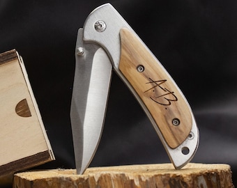 Personalized Knife Custom Pocket Knife Engraved Folding Knife Christmas Gift Box Dad Husband Boyfriend Birthday Gift for Him Mens Gift