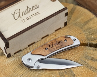 Engraved Knife Mens Gift Custom Pocket Knife Personalized Gift for Men Fathers day Gift Custom Gift for Dad Personalized Knife Gift for Him