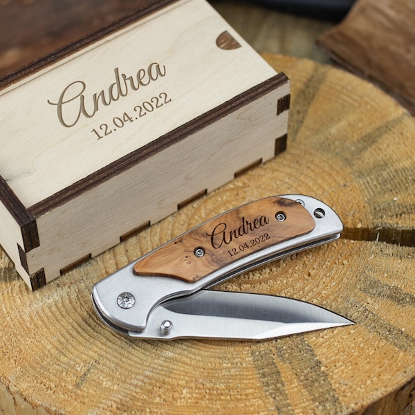 Engraved Knife Mens Gift Custom Pocket Knife Personalized Gift for Men Fathers day Gift Custom Gift for Dad Personalized Knife Gift for Him