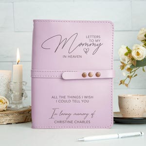 Diario de duelo personalizado: cartas para mamá, regalos de recuerdo, cartas al cielo, diario conmemorativo para mamá, regalo de duelo por la pérdida de una mamá