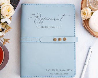 Wedding Officiant Book Officiant Proposal Journal Will You Marry Us Personalized Ceremony Book Reverend Gift Idea Custom Officiant Journal