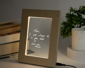 Handwriting Gift, Clear Acrylic Desktop Display, Condolence Gift, Memory Gift, Father's or Mother's Day Gift, Personalized Memorial Gift