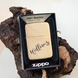 Zippo Feuerzeuge mit Name, Personalisiertes Geschenk für Männer, Personalisiertes Geschenk für Männer mit Gravur, Personalisiertes Geschenk für Männer und Frauen
