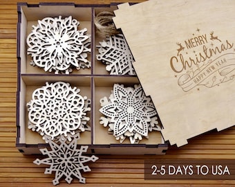 wooden snowflake ornaments wood christmas decorations snowflakes christmas tree ornaments christmas gift christmas ornament set 8 24 - Wooden Christmas Tree Ornaments wooden snowflake ornaments wood christmas decorations snowflakes christmas tree ornaments christmas gift christmas ornament set 8 24 - Wooden Christmas Tree Ornaments