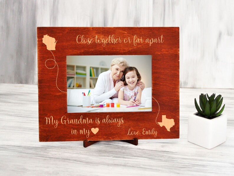 Grandparent Picture Frame Custom Photo Frame Long Distance Etsy