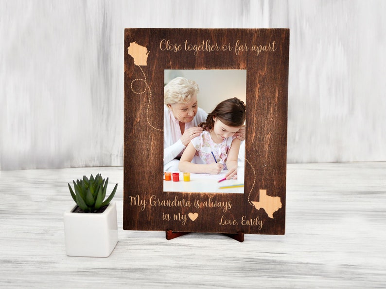 Grandparent Picture Frame Custom Photo Frame Long Distance Etsy