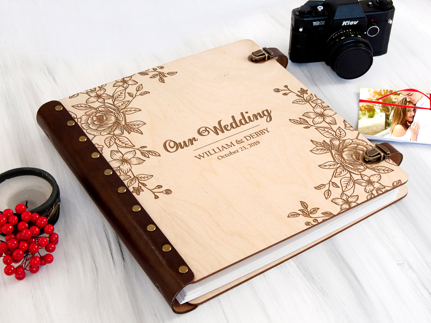 Wedding Photo Album Personalized Photo Album Selfadhesive Etsy Australia