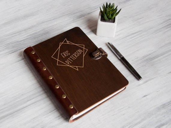 Personalized Leather Planner Christmas Gift For Him Agenda Etsy