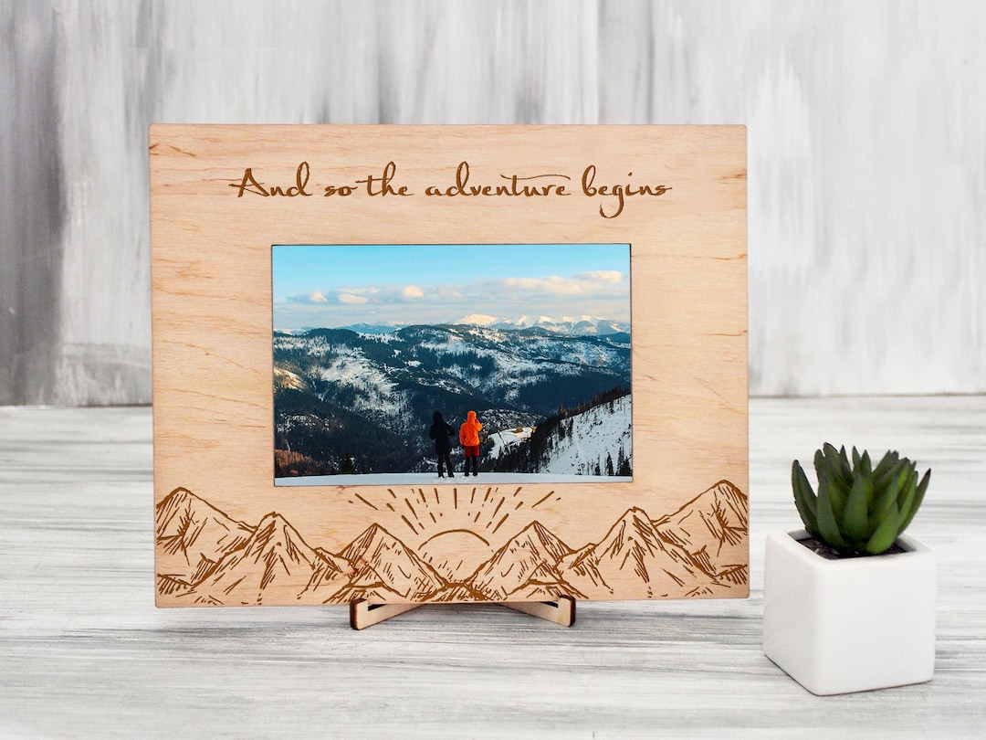 Personalized Photo Frame Gift for Travelers and so the Etsy