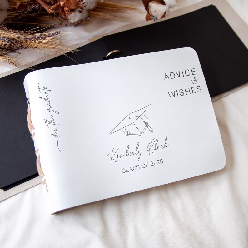 Graduation Rites Book Personalized Graduation Guest Book High School College Graduate Gifts ...
