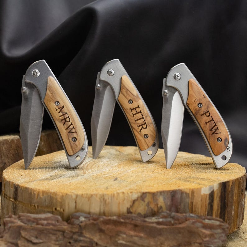 Groomsmen Knife - Personalized Pocket Knife, Engraved Knife for Groomsmen, Custom Knife Gift Box, Folding Knife, Groomsman Proposal Gifts image 4